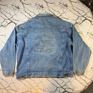 Denim Jacket with Embroidered Design